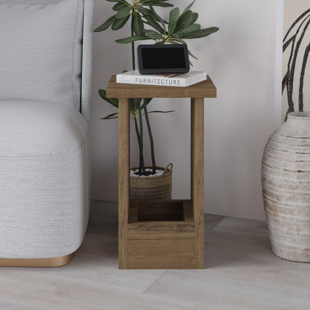 Decortieliving - Tasos Side Table – Modern Compact Side Table for Bedside & Sofa