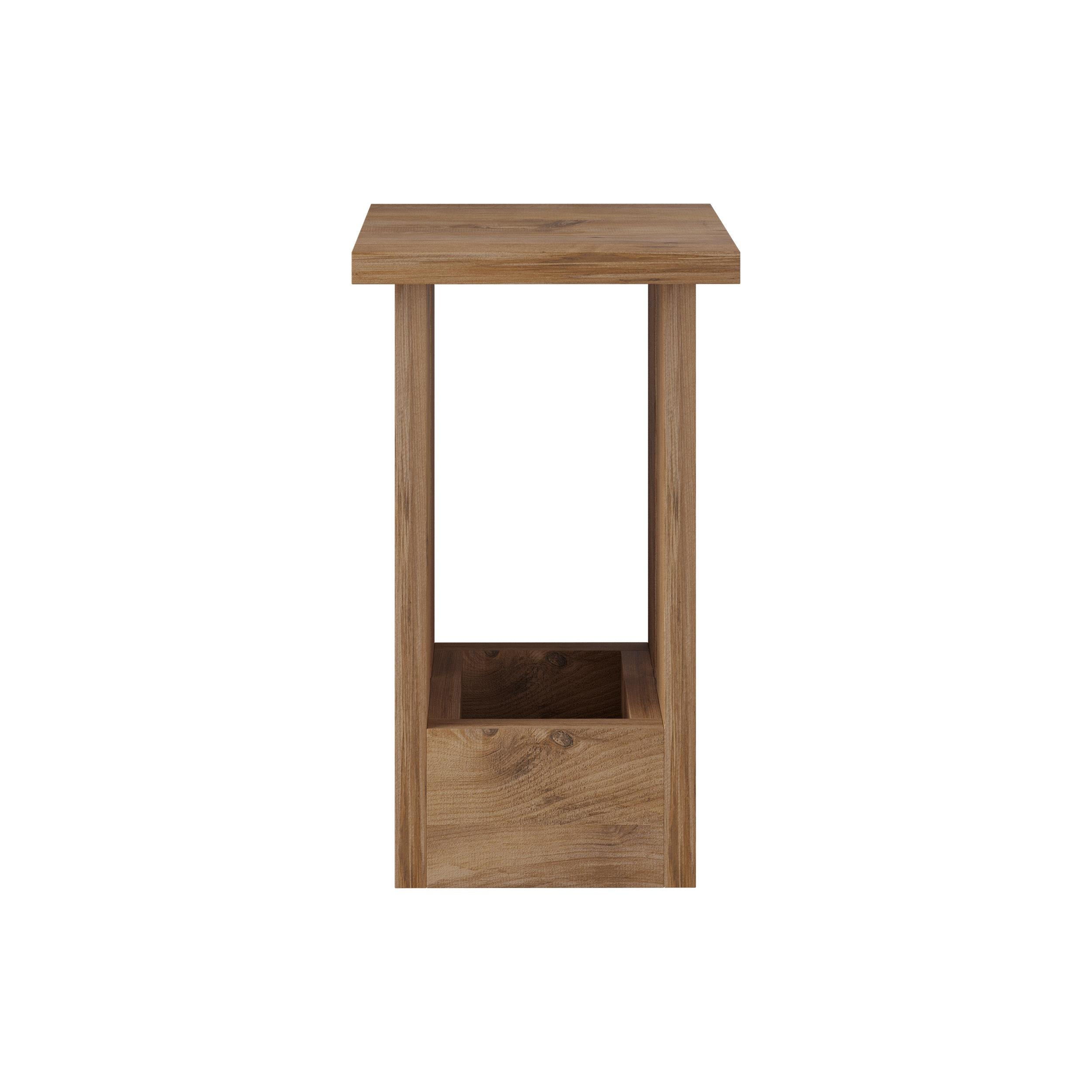 Decortieliving - Tasos Side Table – Modern Compact Side Table for Bedside & Sofa