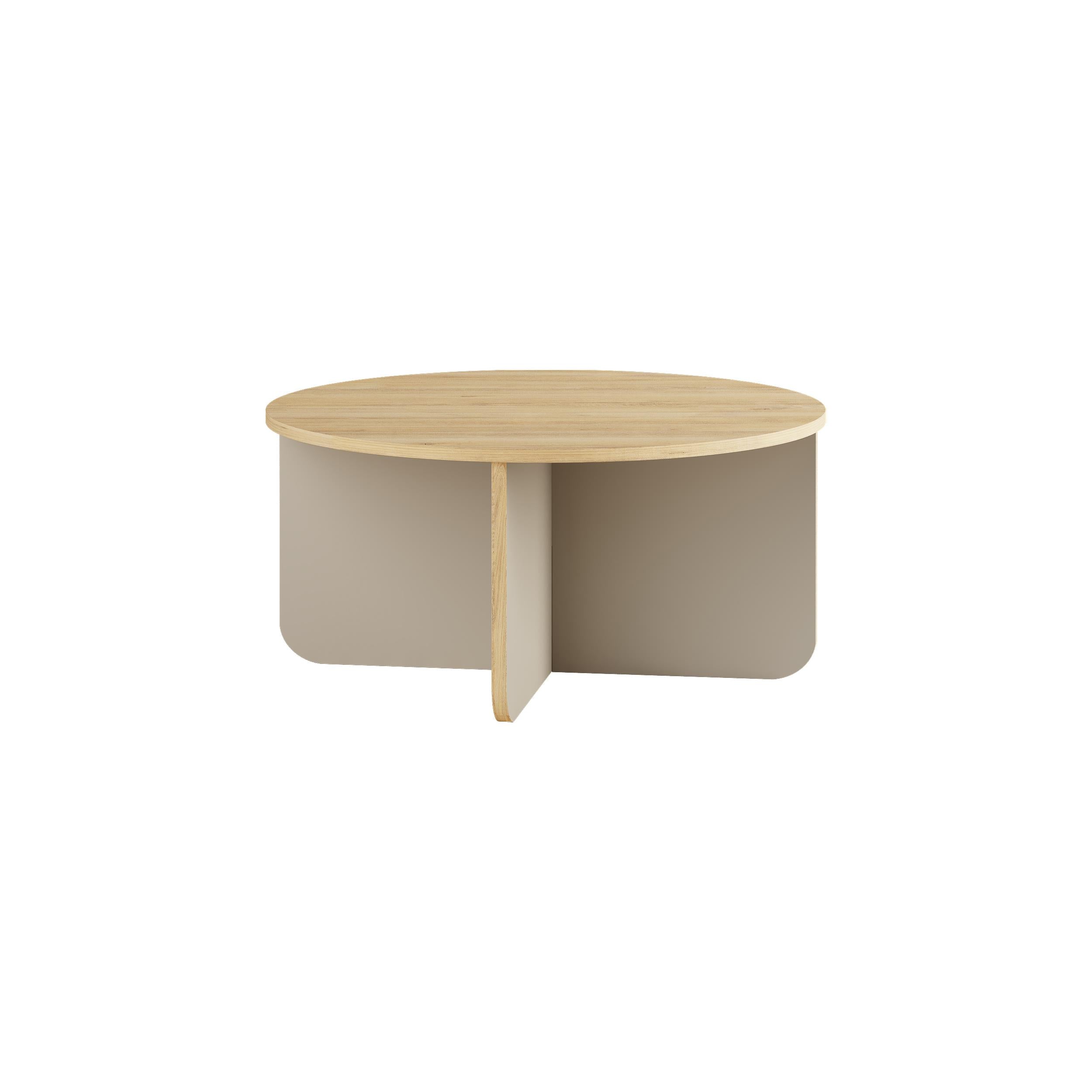 Table basse ronde Hillary – 80 cm Table de salon moderne
