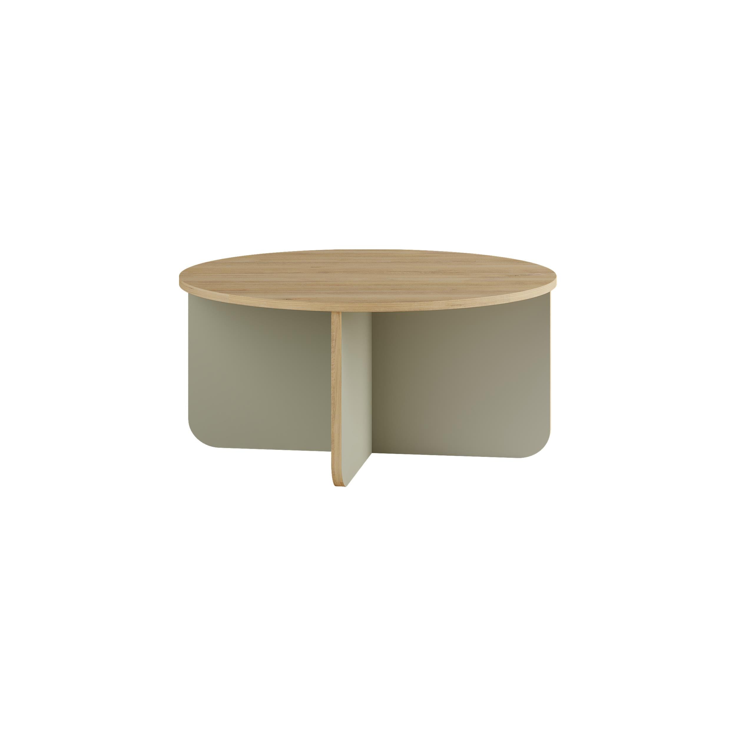 Table basse ronde Hillary – 80 cm Table de salon moderne