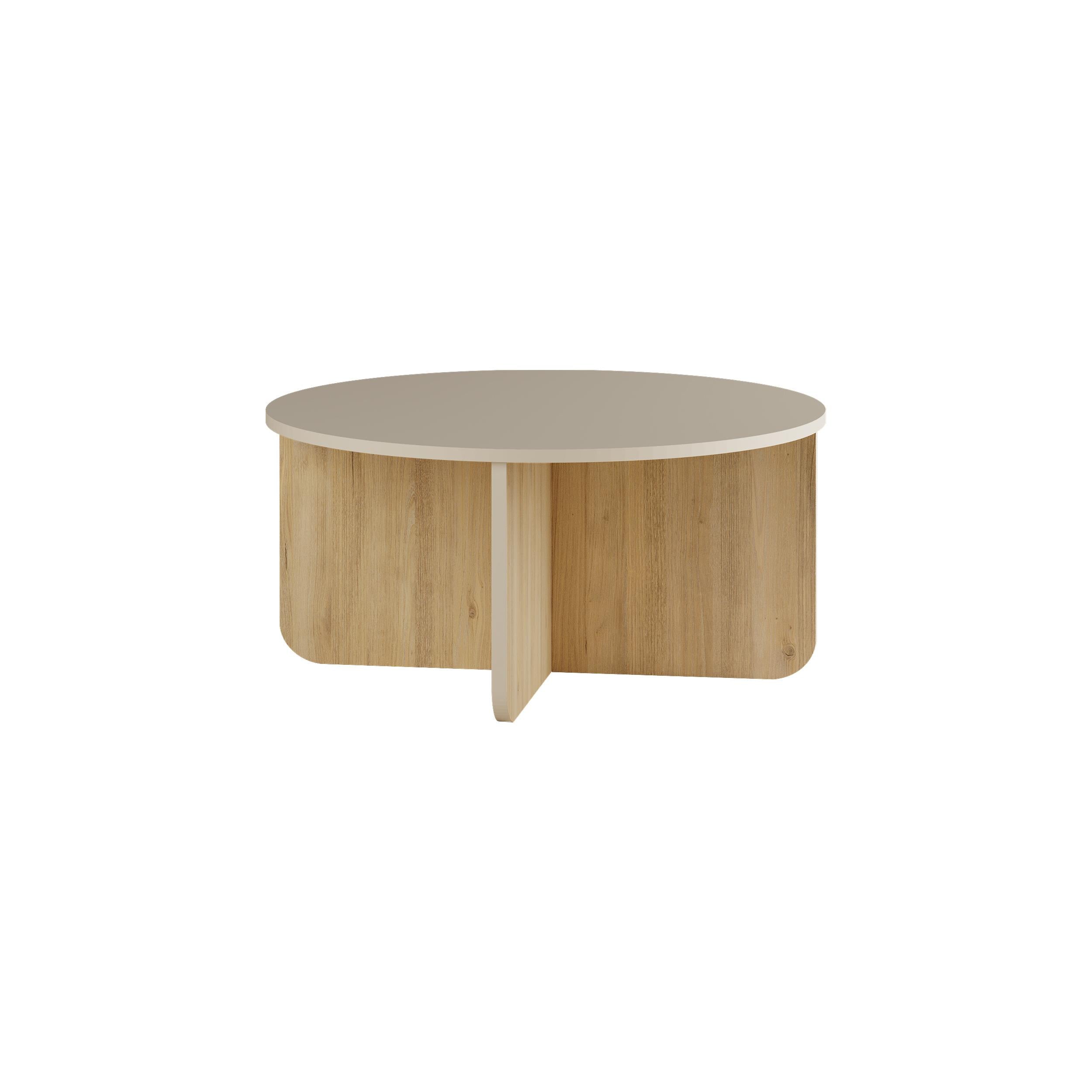 Table basse ronde Hillary – 80 cm Table de salon moderne