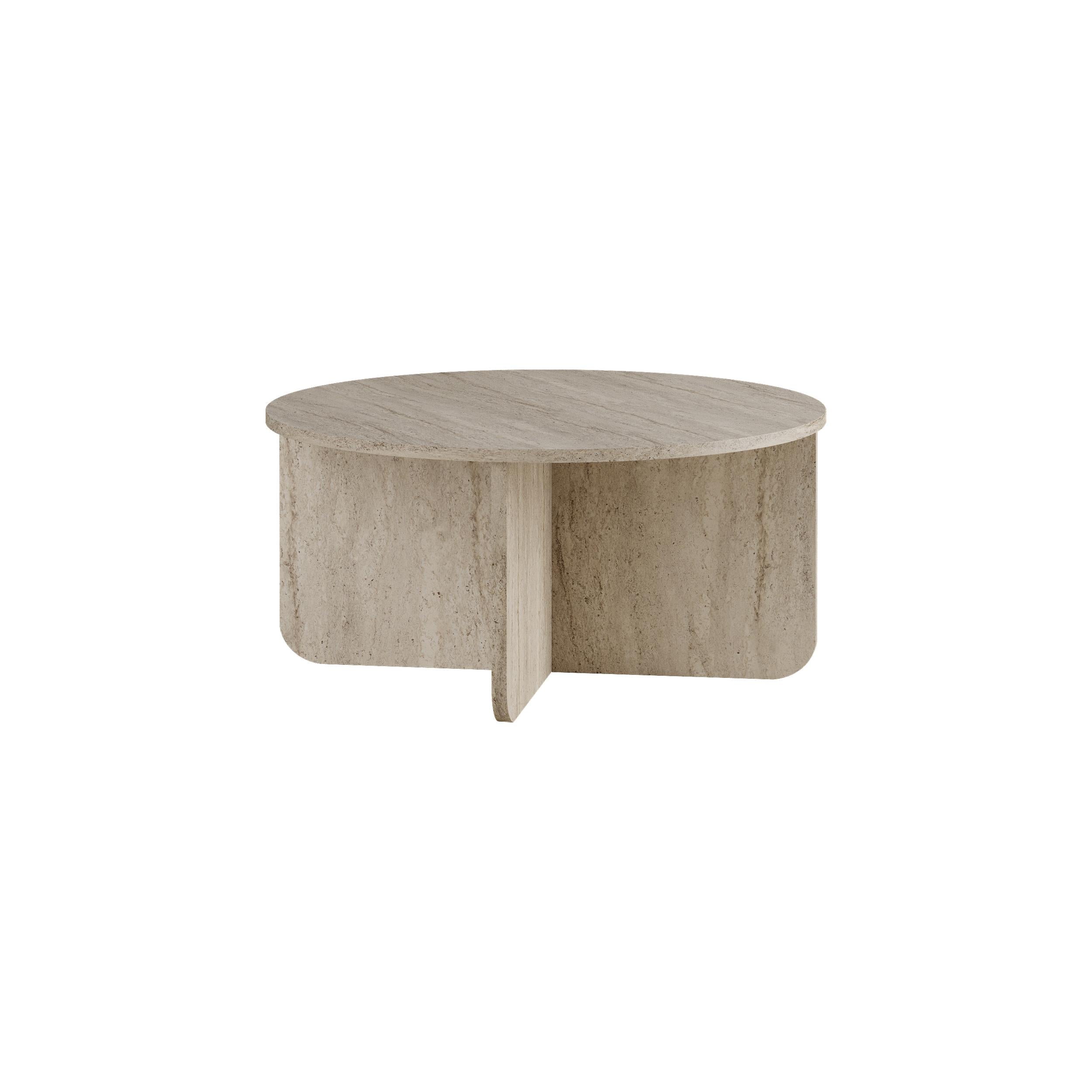 Table basse ronde Hillary – 80 cm Table de salon moderne