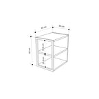 Decortieliving - Echo Side Table Single – Modern Sofa Side Table with Shelves
