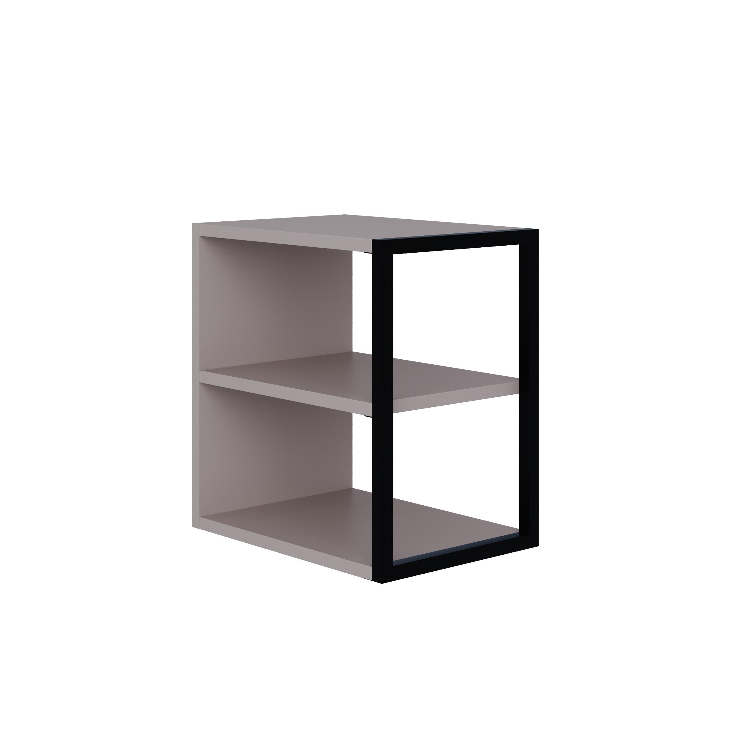 Table d'appoint Echo simple – Table d'appoint moderne pour canapé avec étagères