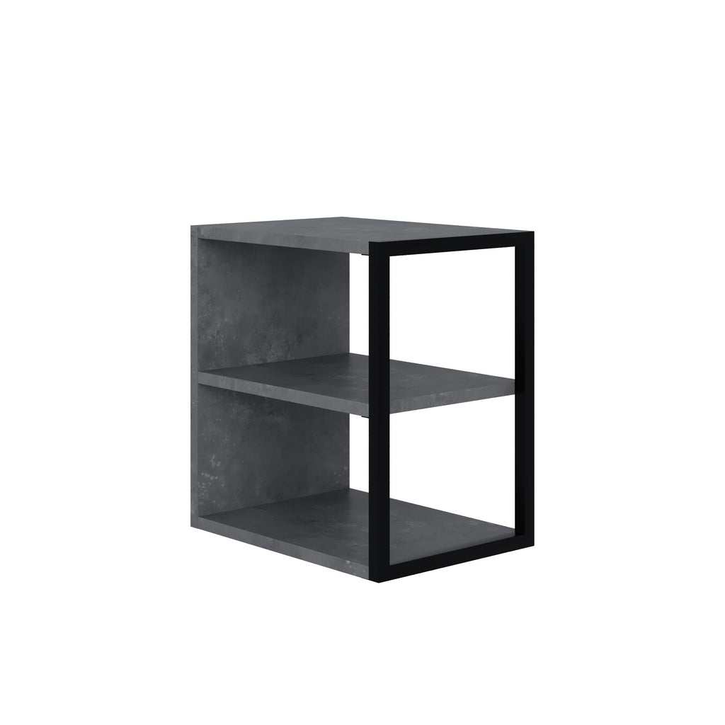 Table d'appoint Echo simple – Table d'appoint moderne pour canapé avec étagères