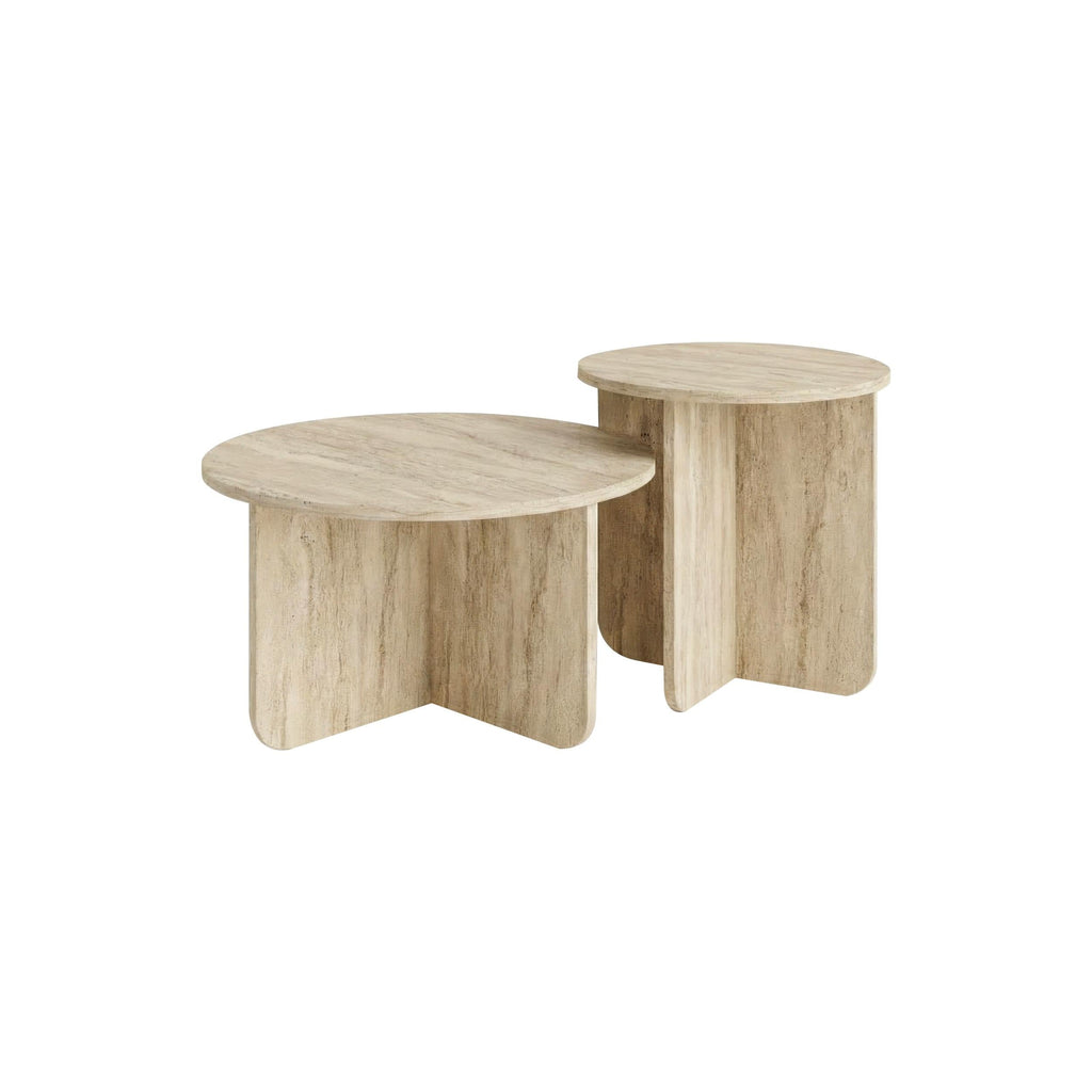 Decortieliving - Hillary Modern 2-Piece Coffee Table Set