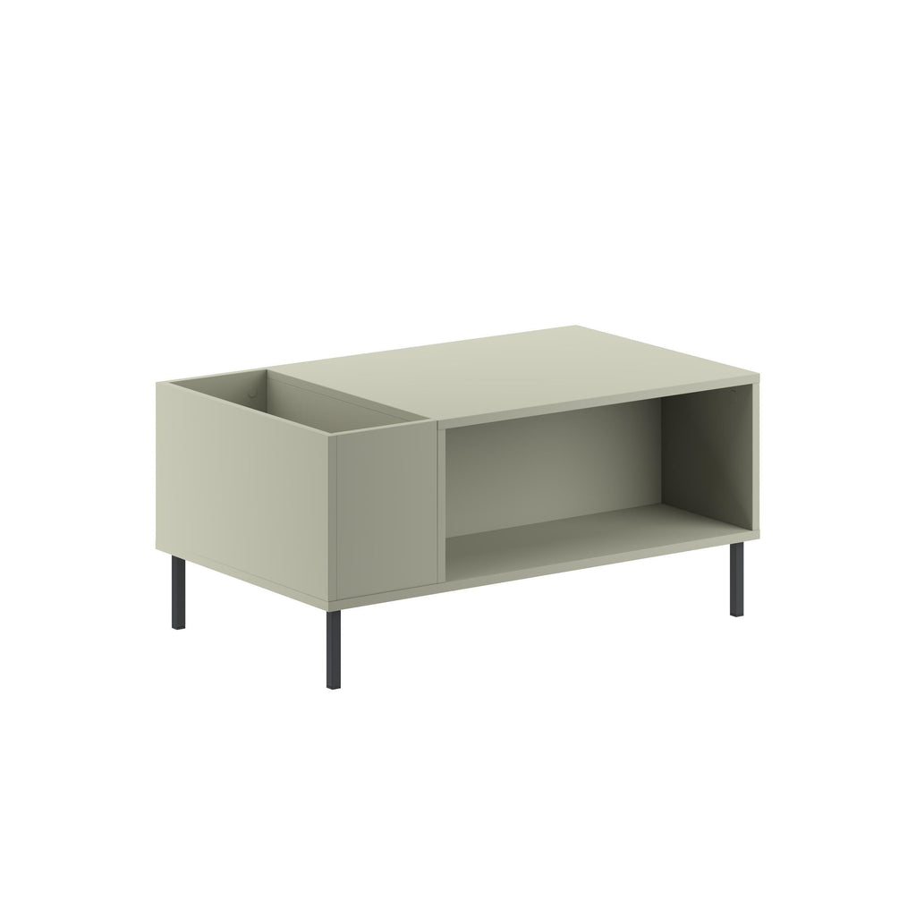 Decortieliving - Vena Modern Coffee Table Ash Green 100 x 60 cm