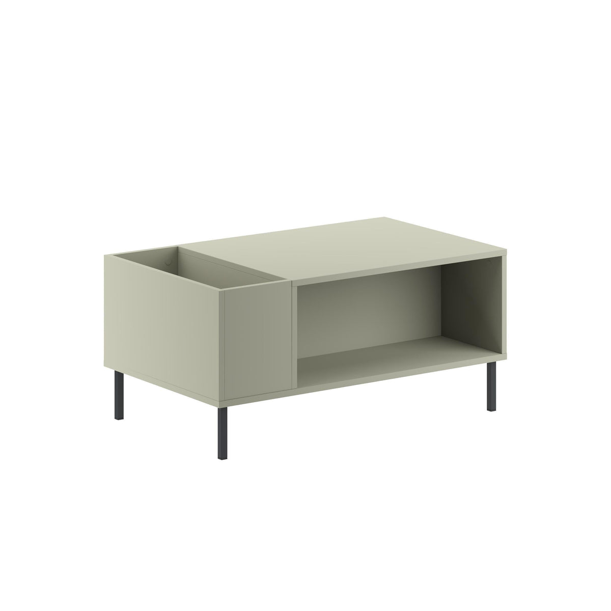 Decortieliving - Vena Modern Coffee Table Ash Green 100 x 60 cm