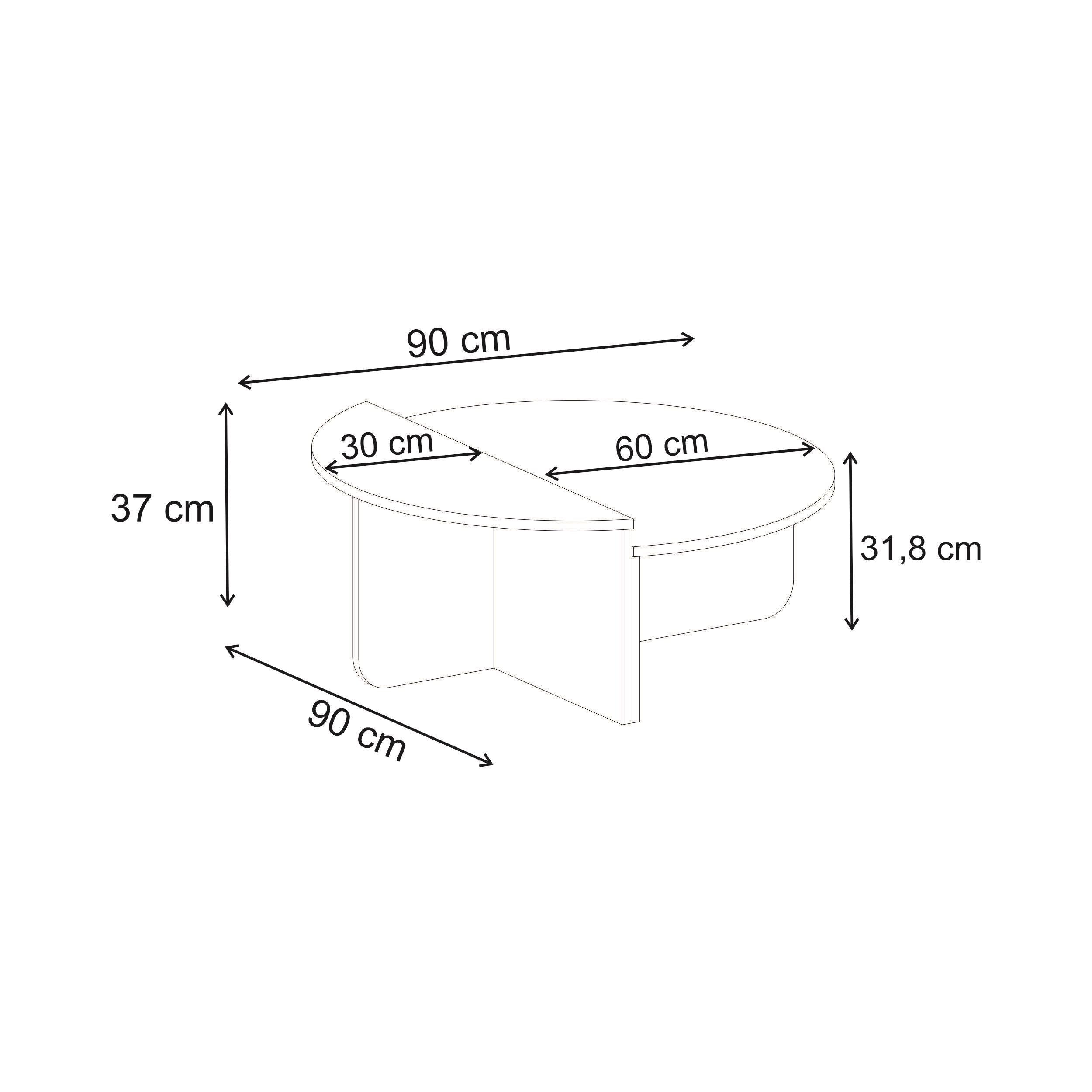 Table basse ronde moderne Aloeva