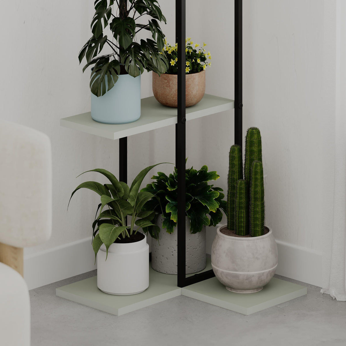 Decortieliving - Vetra Modern Plantstand Shelves
