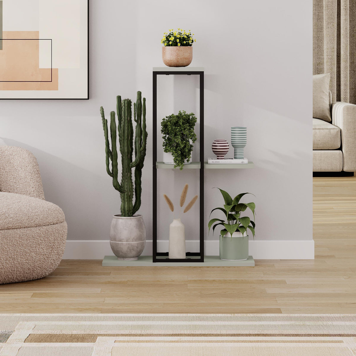 Decortieliving - Vetra Modern Plantstand Shelves