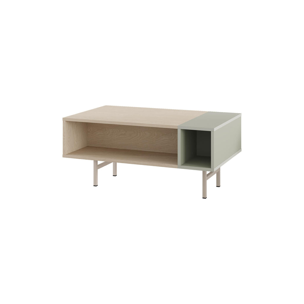 Table basse Mona moderne avec rangement ouvert