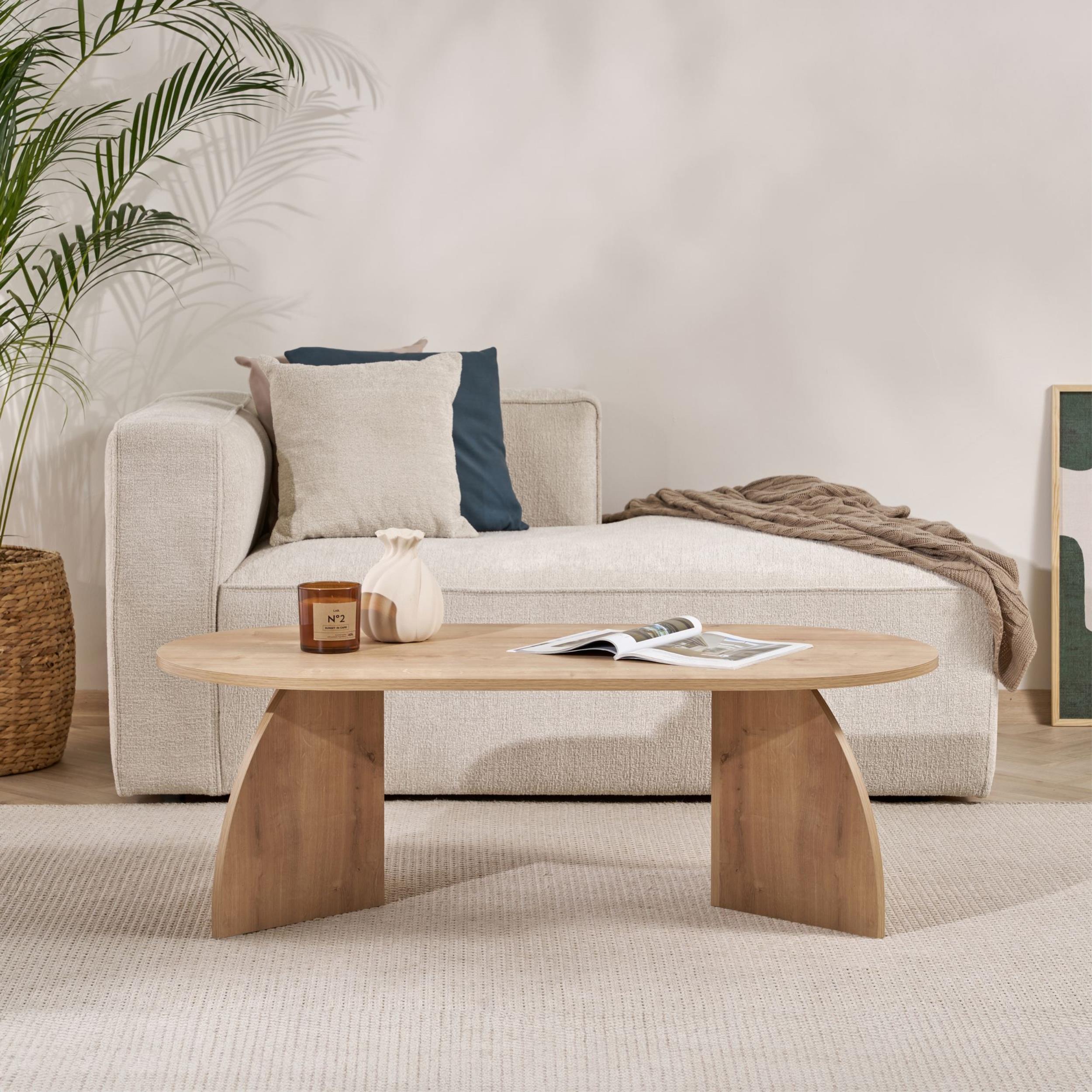 Table basse ovale Melina 120 cm