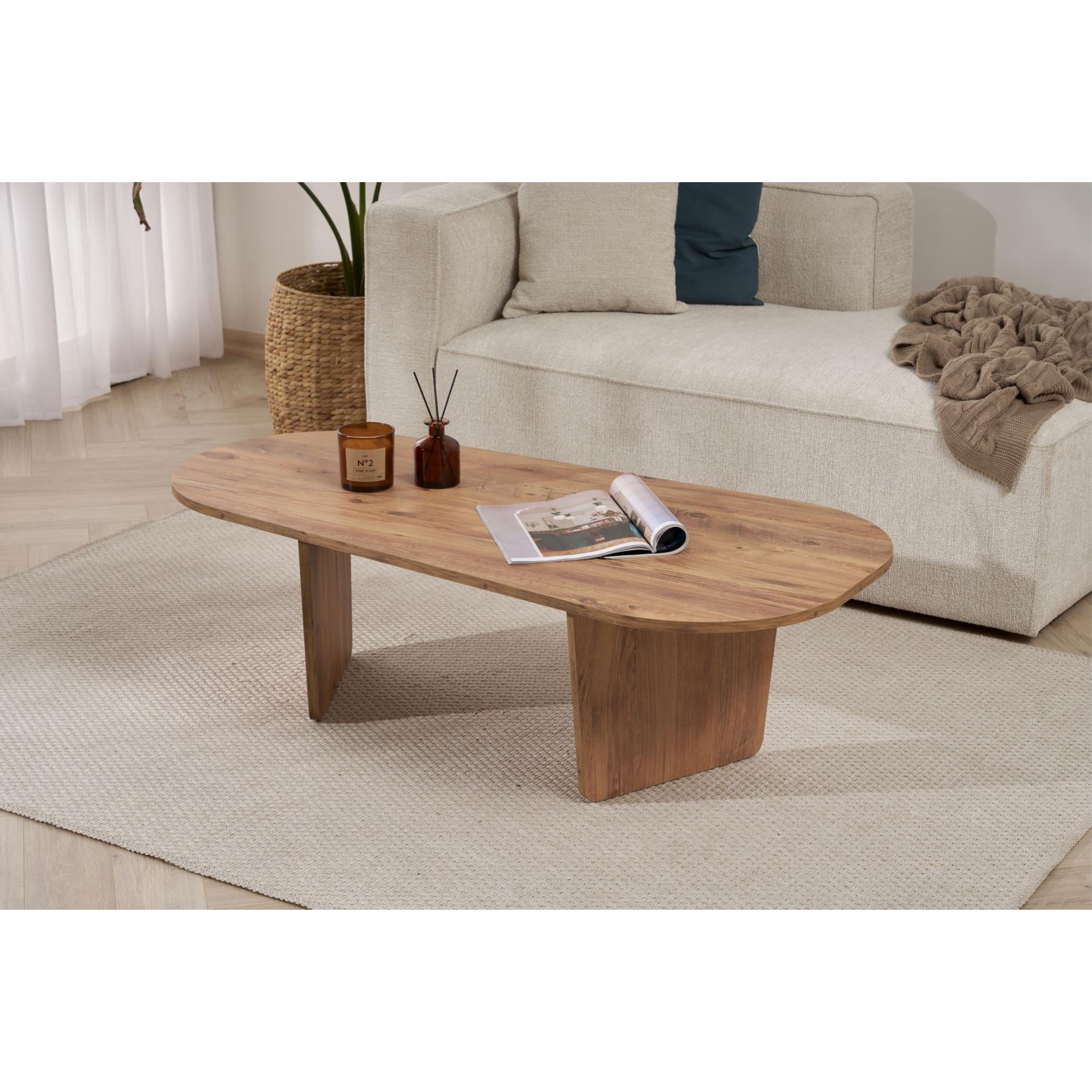 Table basse ovale design moderne Ovalis