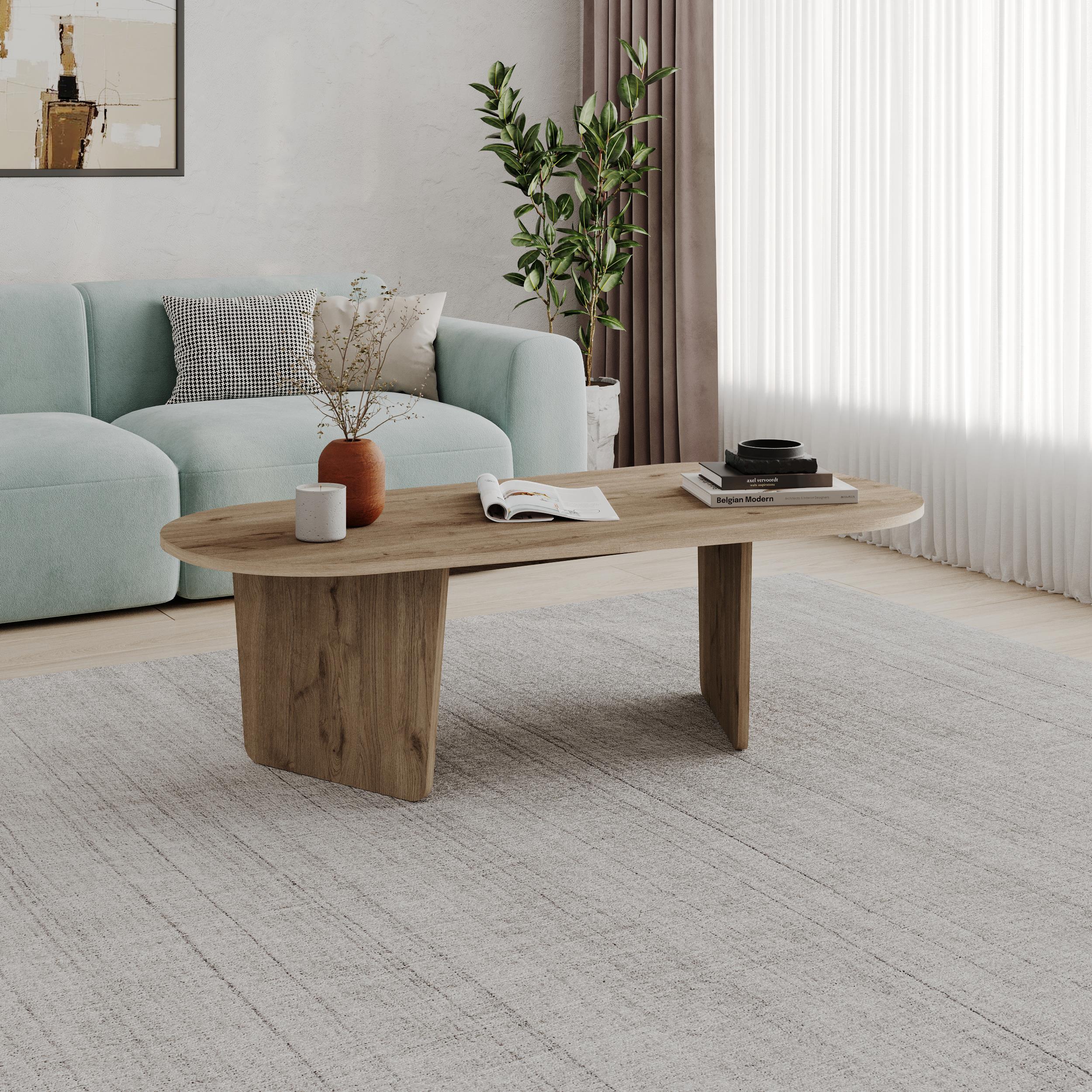 Table basse ovale design moderne Ovalis