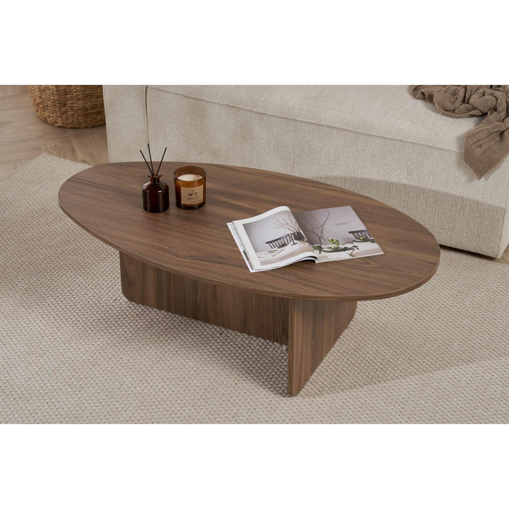 Decortieliving - Orba Oval Coffee Table 120 x 65 x 40 cm