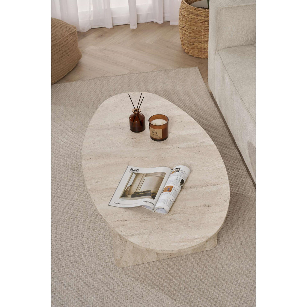 Decortieliving - Orba Oval Coffee Table 120 x 65 x 40 cm