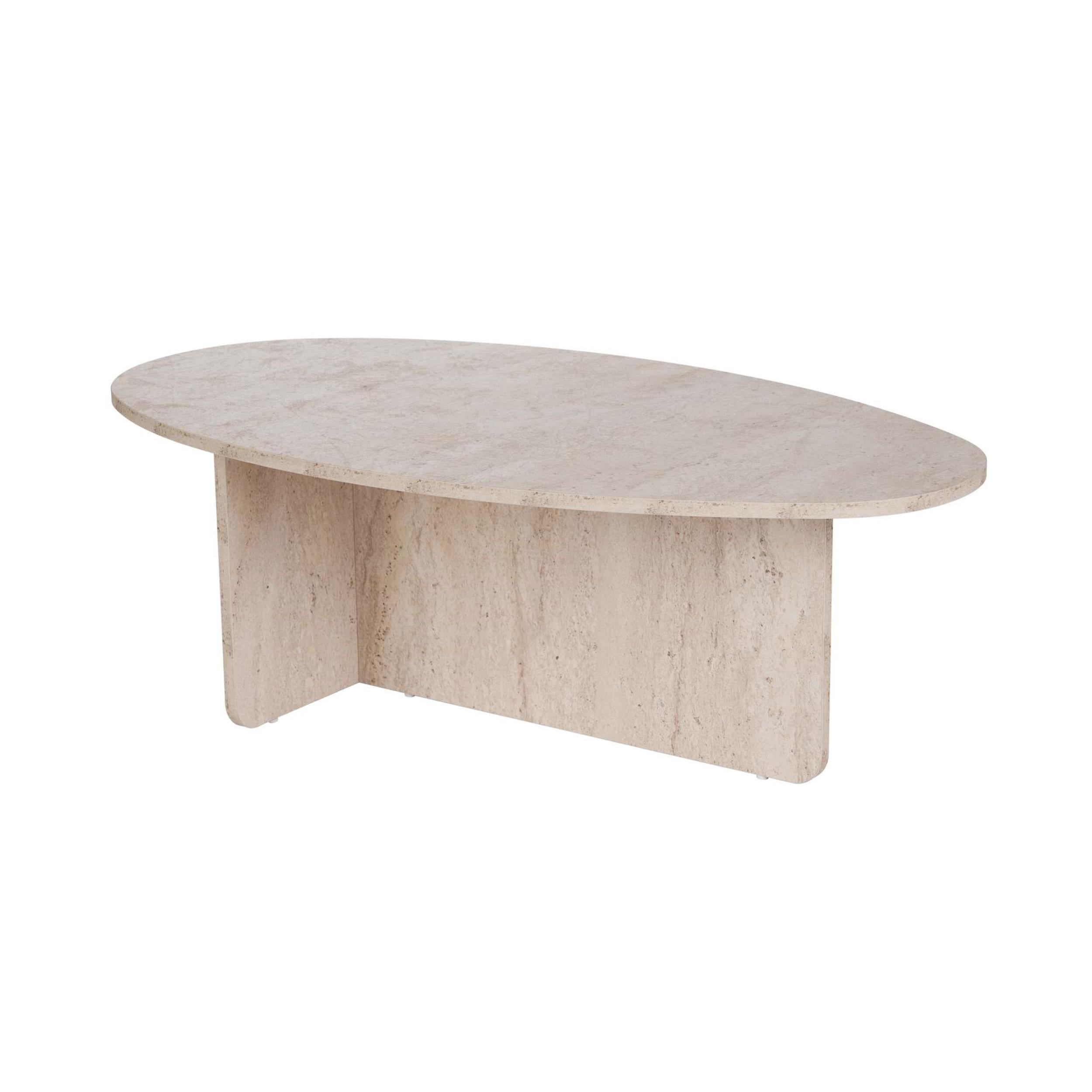 Decortieliving - Orba Oval Coffee Table 120 x 65 x 40 cm