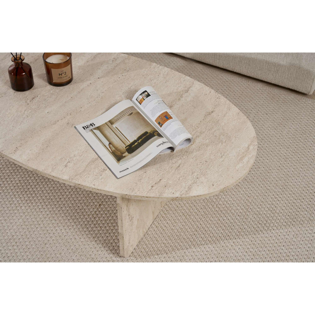 Decortieliving - Orba Oval Coffee Table 120 x 65 x 40 cm