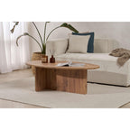 Decortieliving - Orba Oval Coffee Table 120 x 65 x 40 cm