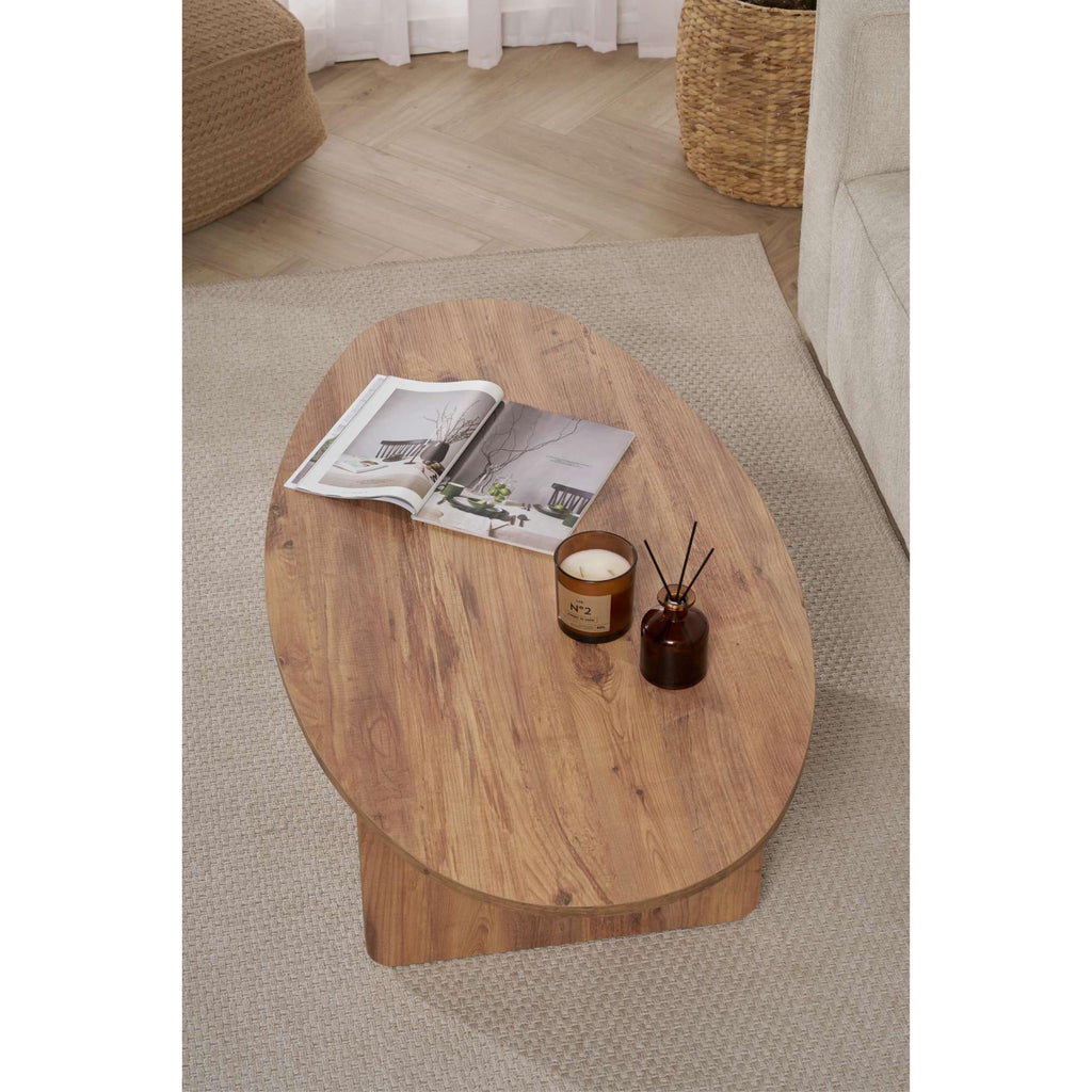 Decortieliving - Orba Oval Coffee Table 120 x 65 x 40 cm