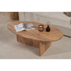 Decortieliving - Orba Oval Coffee Table 120 x 65 x 40 cm