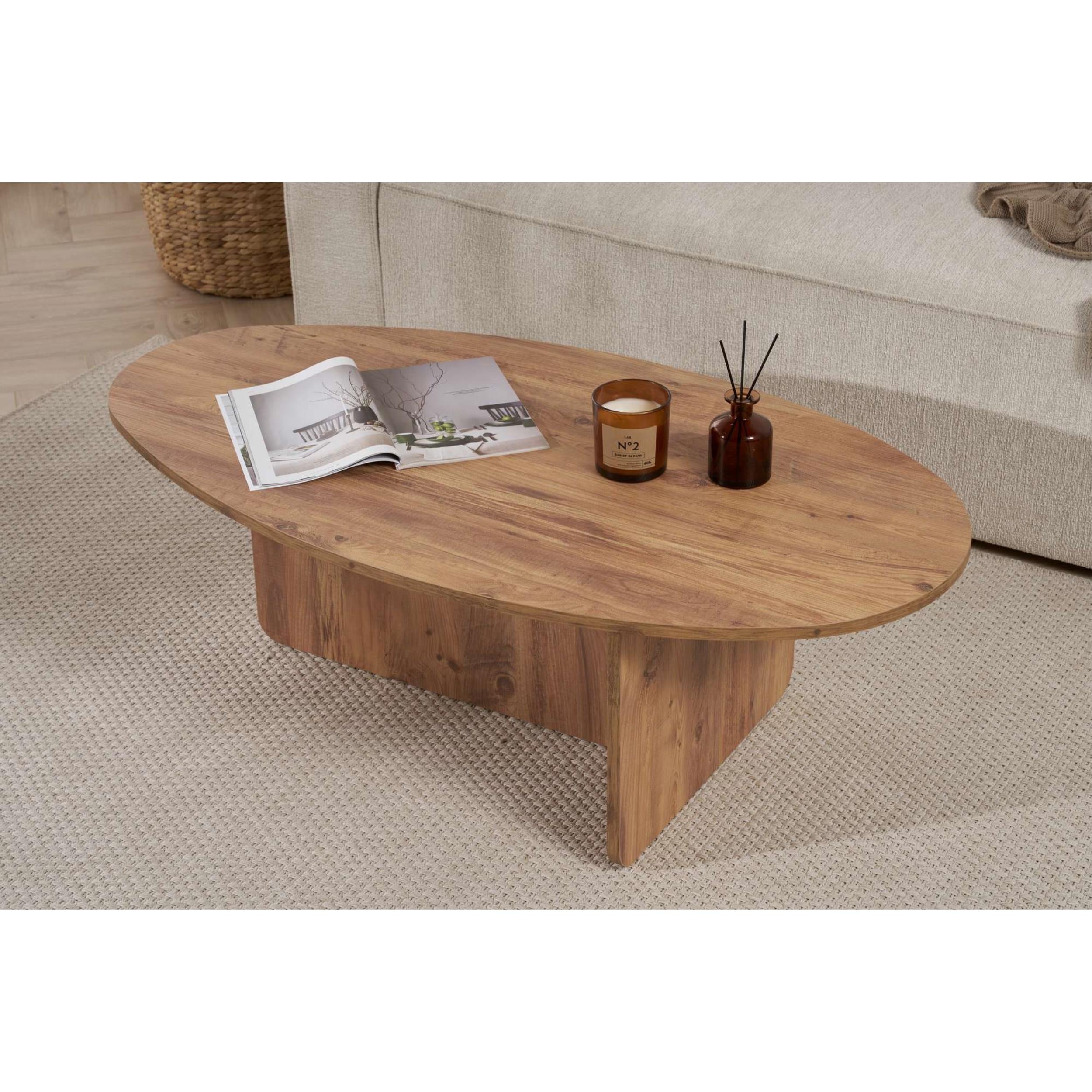Decortieliving - Orba Oval Coffee Table 120 x 65 x 40 cm