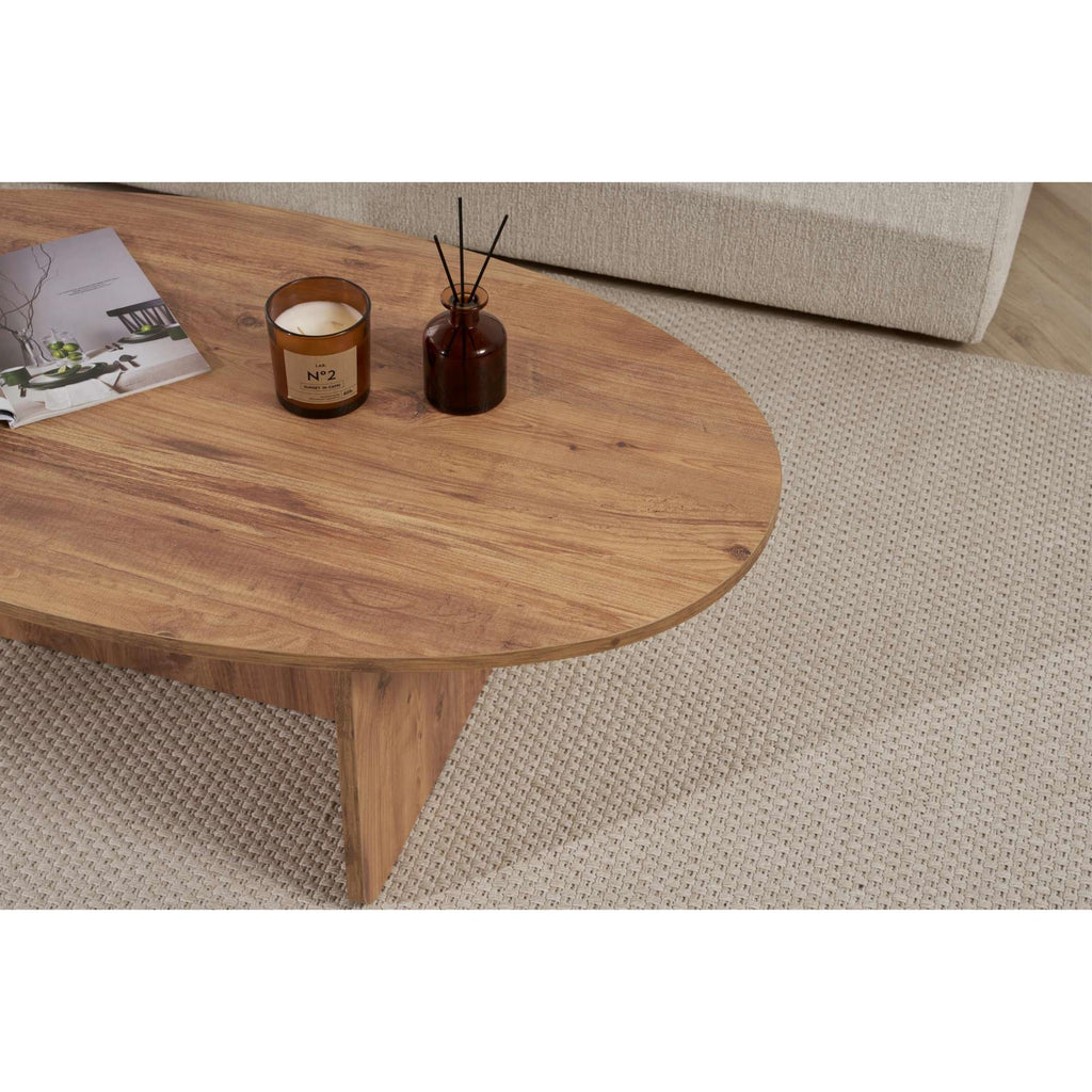 Decortieliving - Orba Oval Coffee Table 120 x 65 x 40 cm