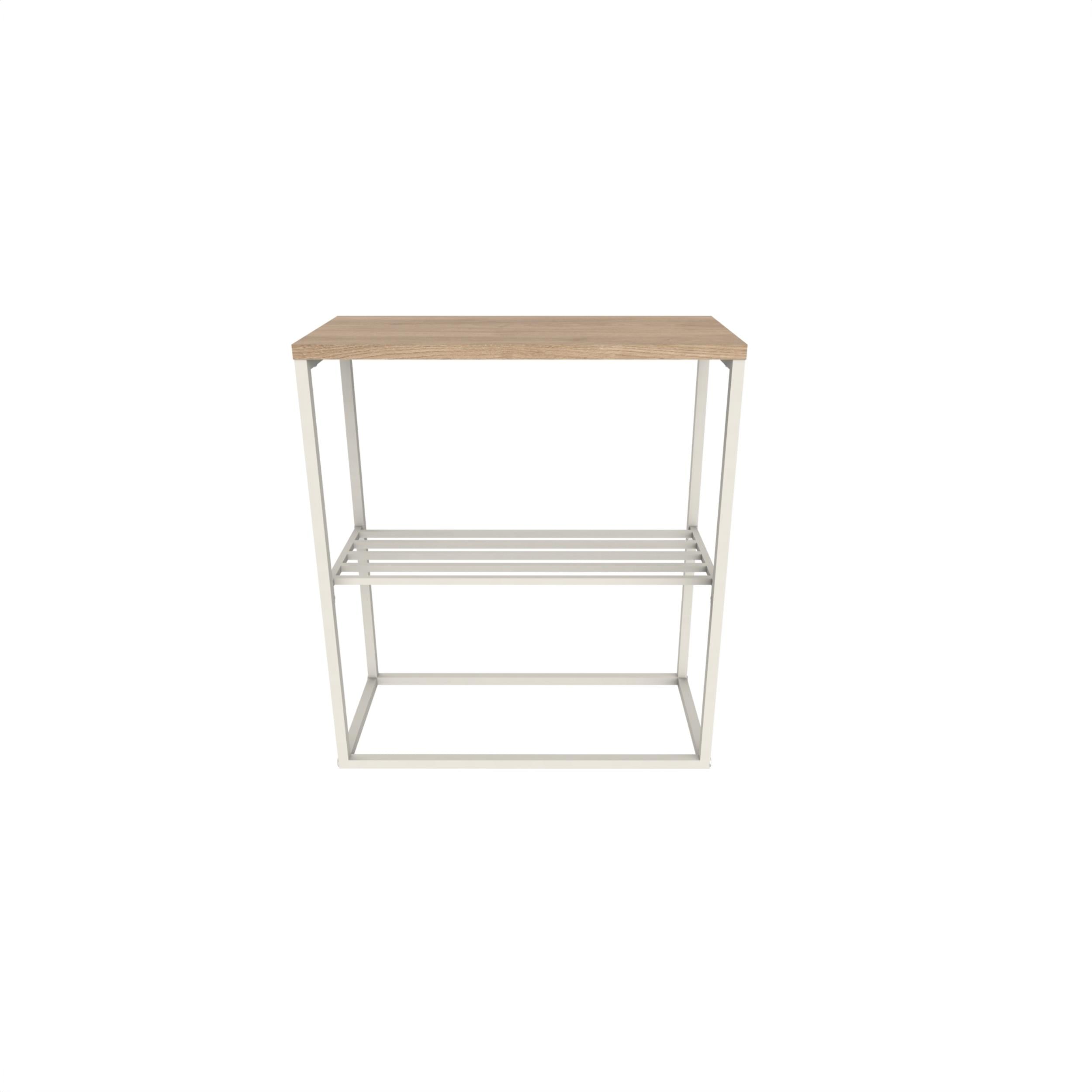 Table d'appoint Teno avec étagère de rangement