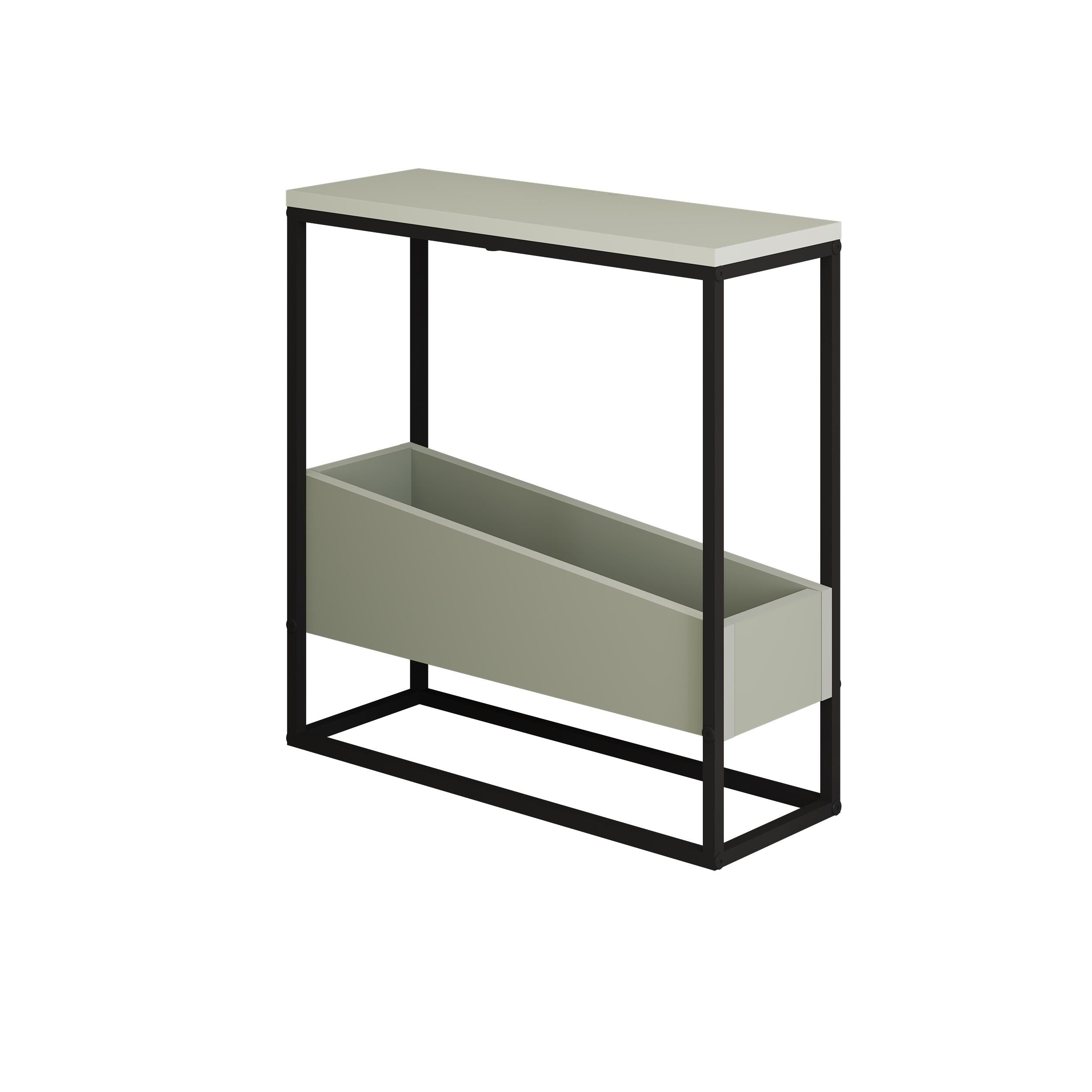 Table d'appoint Lido Slim – Chêne et Noir