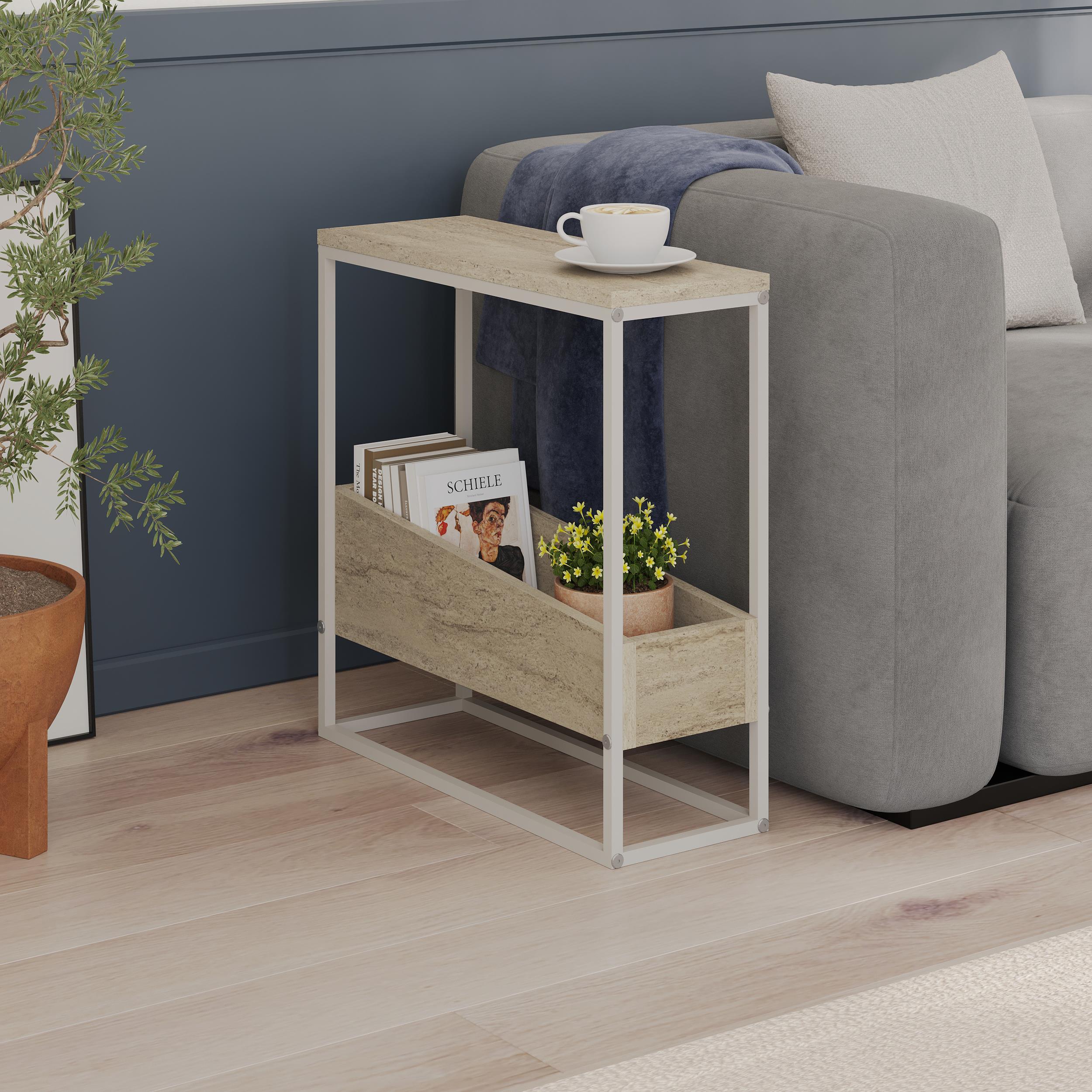 Table d'appoint Lido Slim – Chêne et Noir
