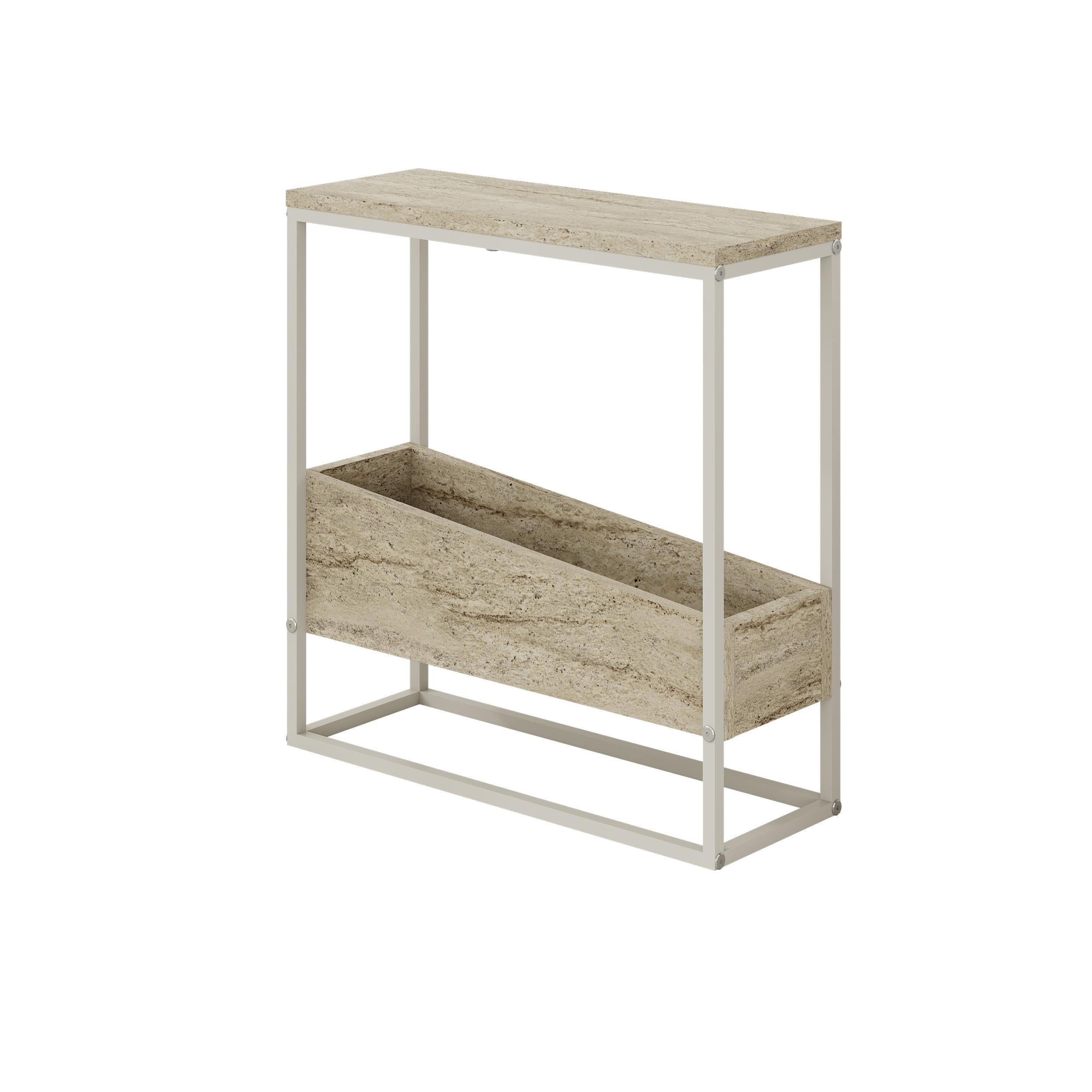 Table d'appoint Lido Slim – Chêne et Noir