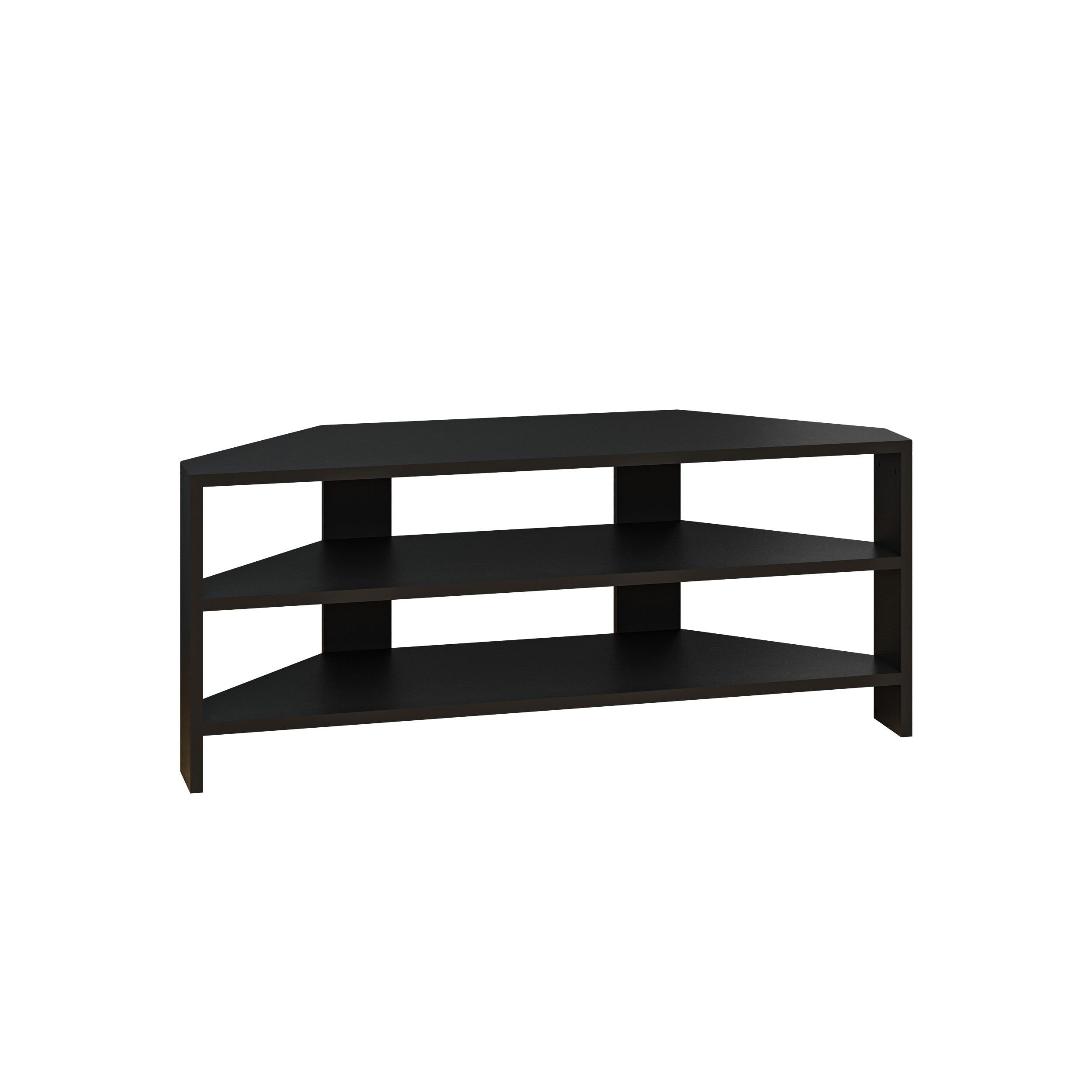 Decortieliving - Thales Corner Modern TV Stand Multimedia Centre Corner 110cm