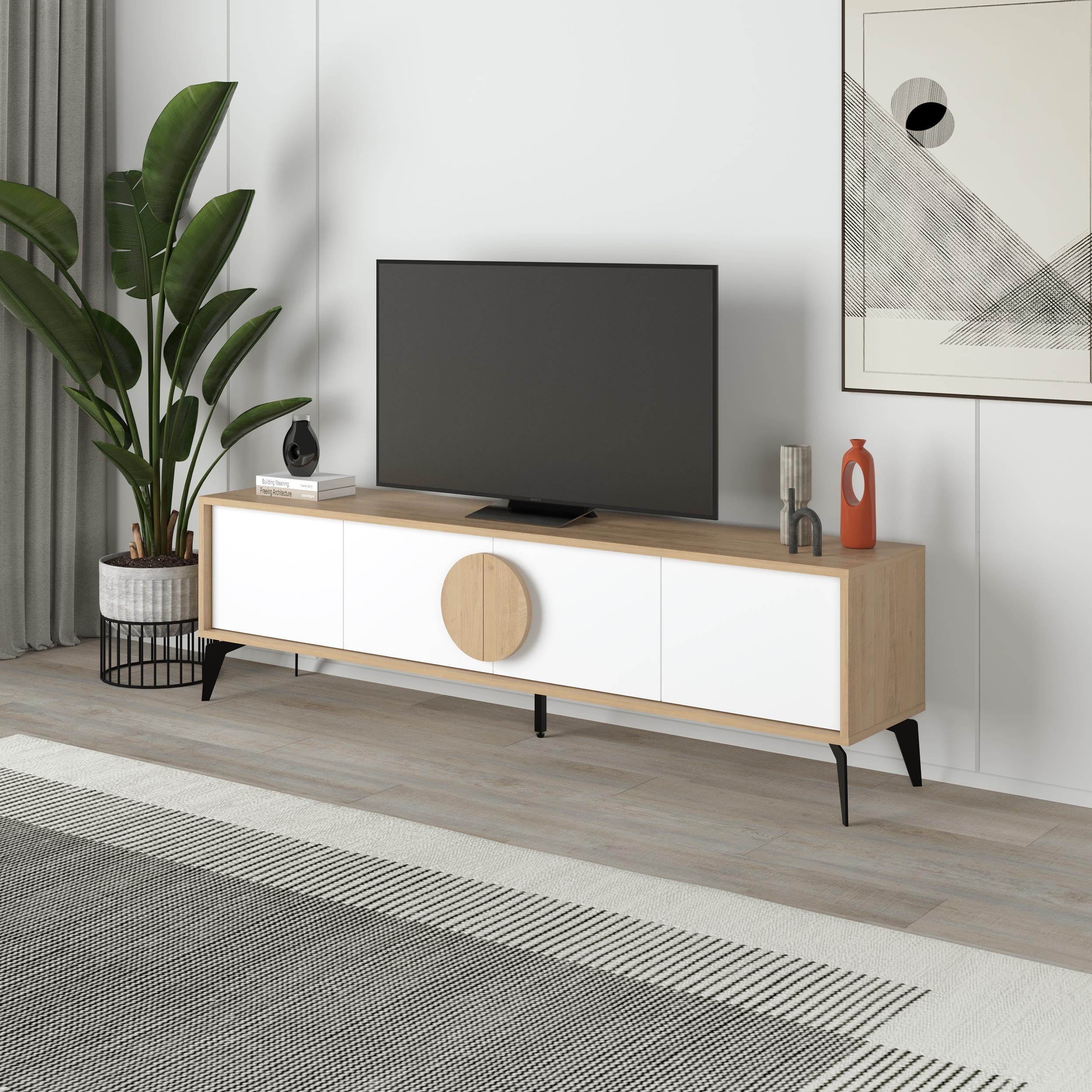 Meuble TV Moderne Gora, 180 cm