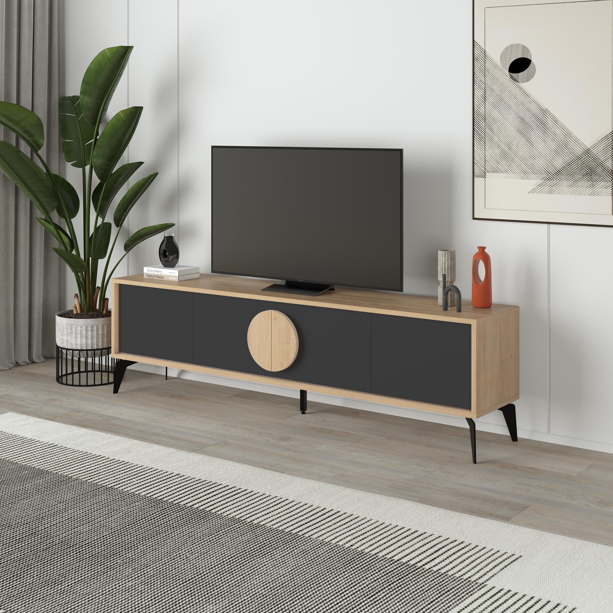 Meuble TV Moderne Gora, 180 cm