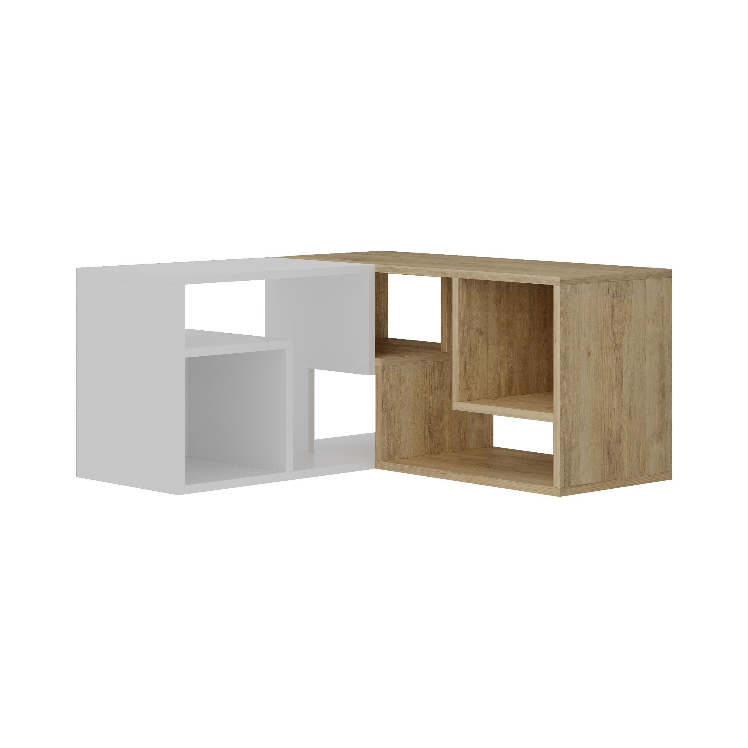 Meuble TV d'angle Glis – Meuble TV moderne avec étagères réglables