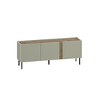 Decortieliving - Norm TV Unit 3 Doors Natural Oak-Sandstone 140 cm