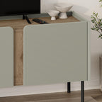 Decortieliving - Norm TV Unit 3 Doors Natural Oak-Sandstone 140 cm