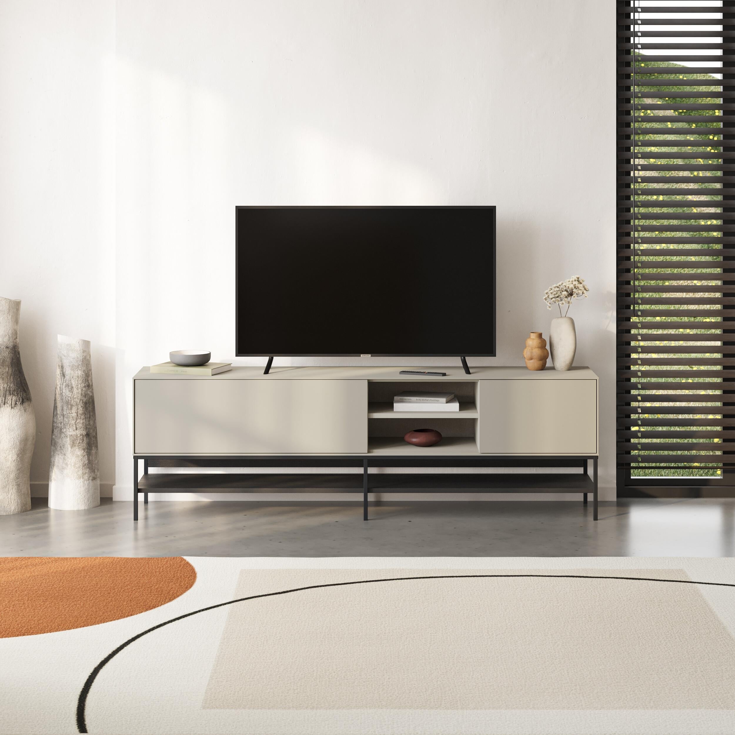 Meuble TV Amira – Meuble TV moderne avec rangement – Plusieurs coloris