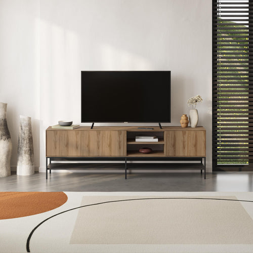 Meuble TV Amira – Meuble TV moderne avec rangement – Plusieurs coloris