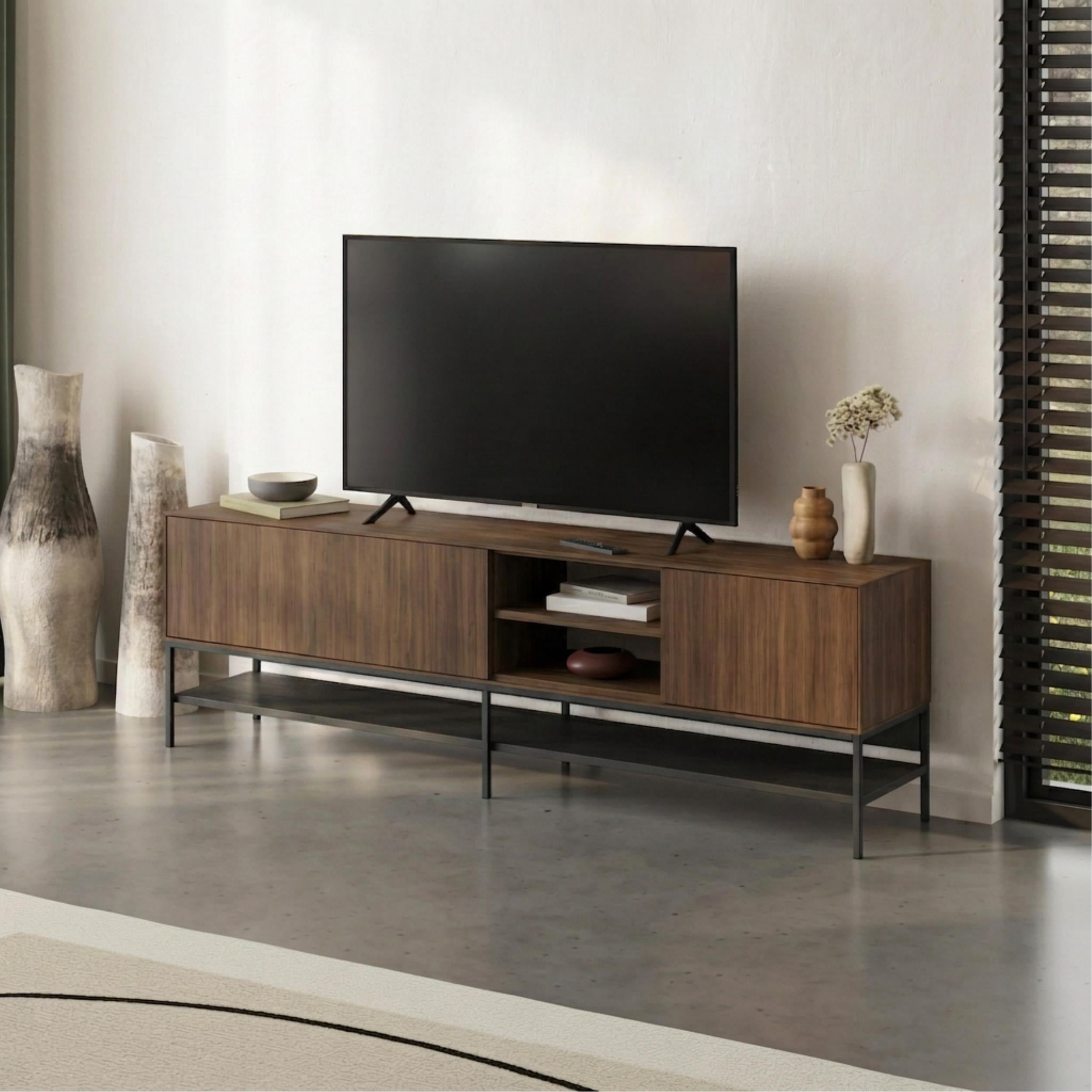 Meuble TV Amira – Meuble TV moderne avec rangement – Plusieurs coloris