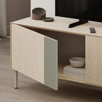 Decortieliving - Vena Tv Unit 3 Doors-Open Shelves 180 cm
