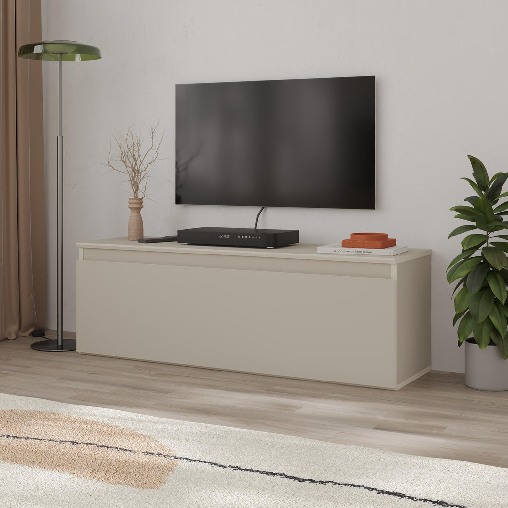 Meuble TV bas moderne Sunset avec rangement