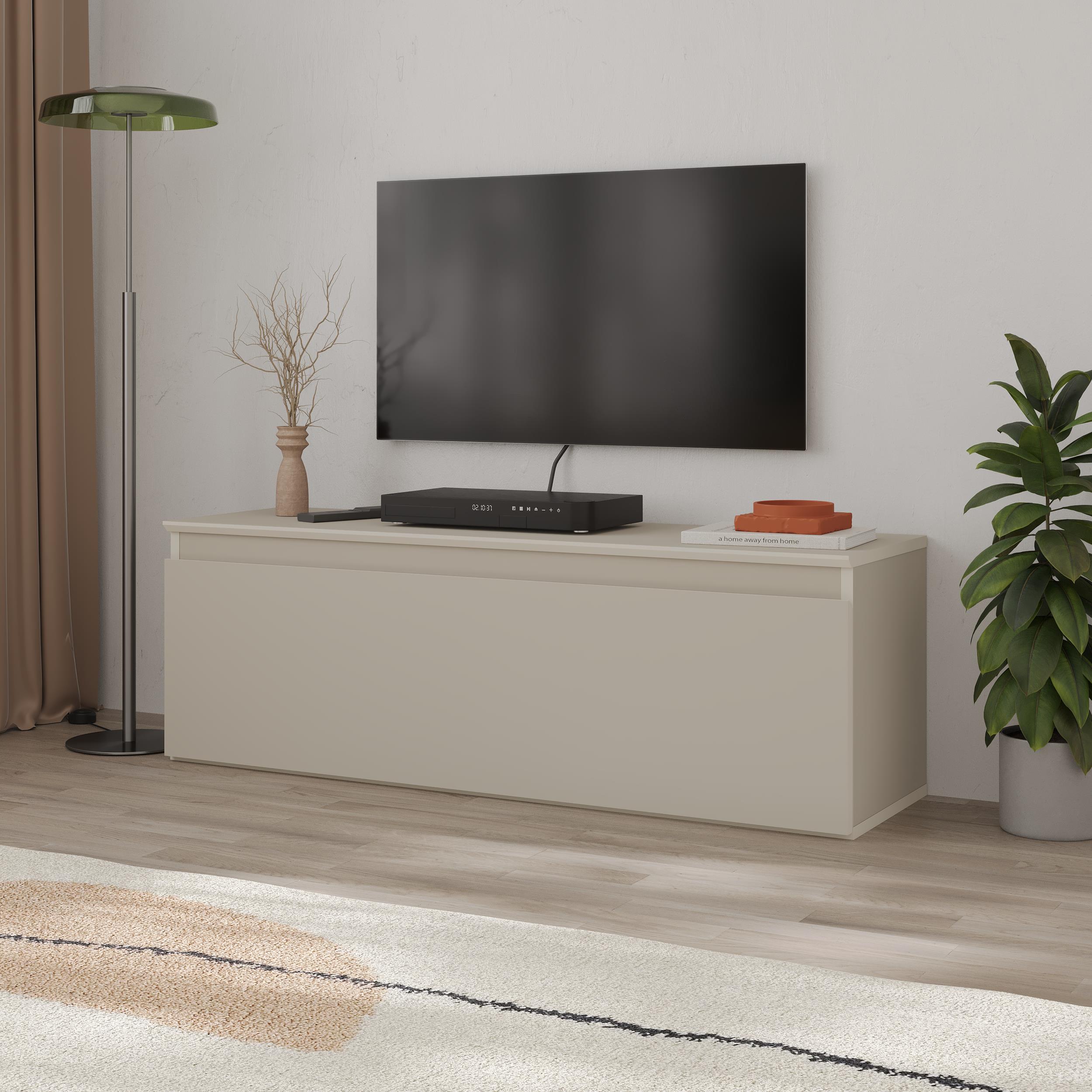 Meuble TV bas moderne Sunset avec rangement