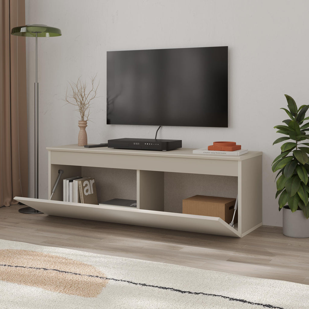 Meuble TV bas moderne Sunset avec rangement