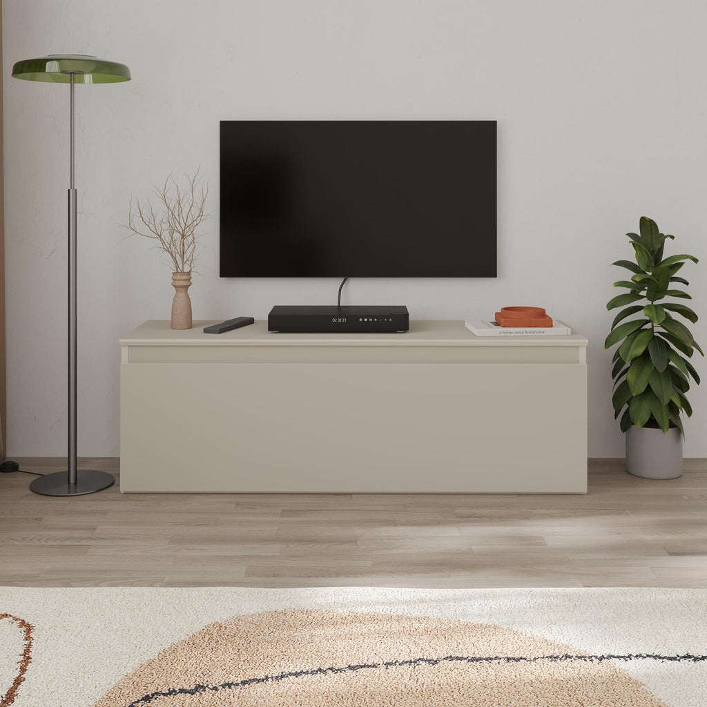 Meuble TV bas moderne Sunset avec rangement