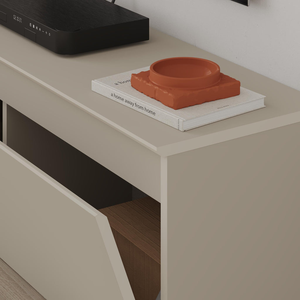 Meuble TV bas moderne Sunset avec rangement