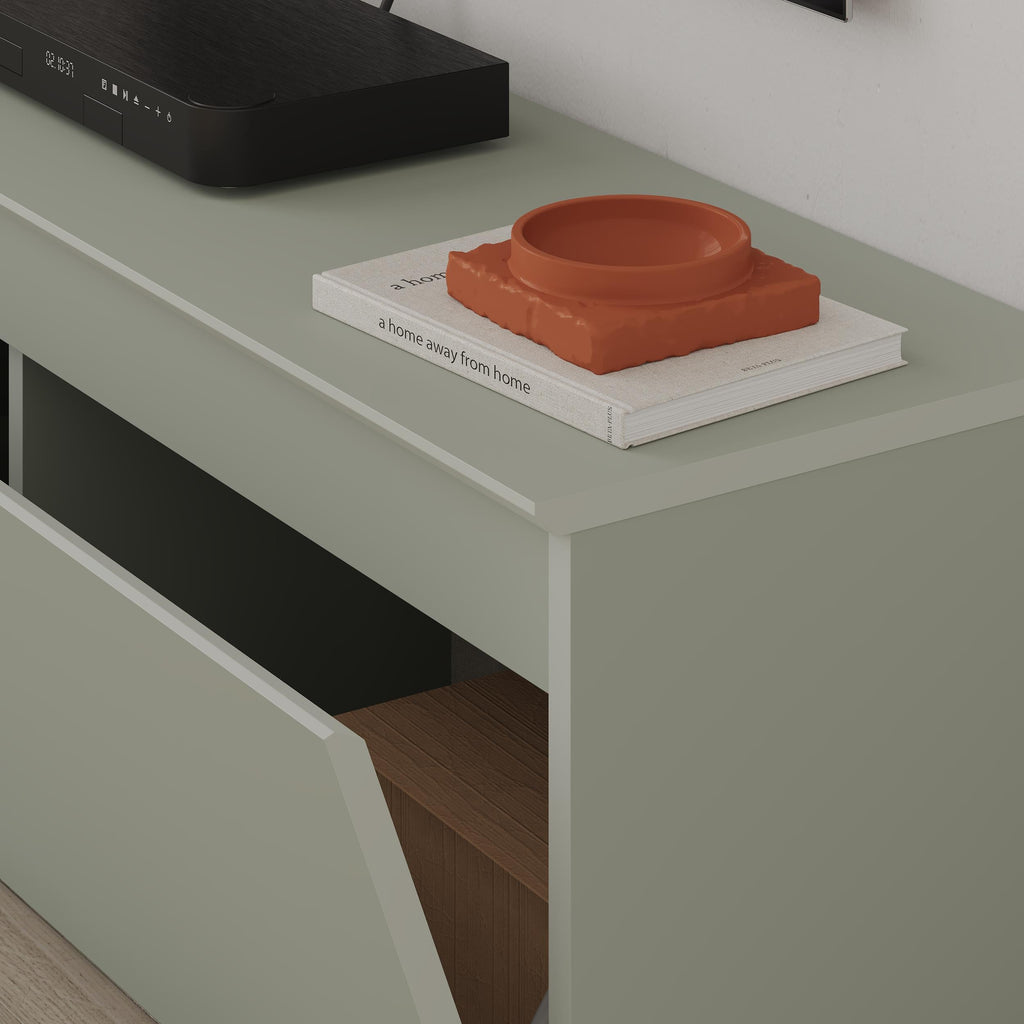 Meuble TV bas moderne Sunset avec rangement