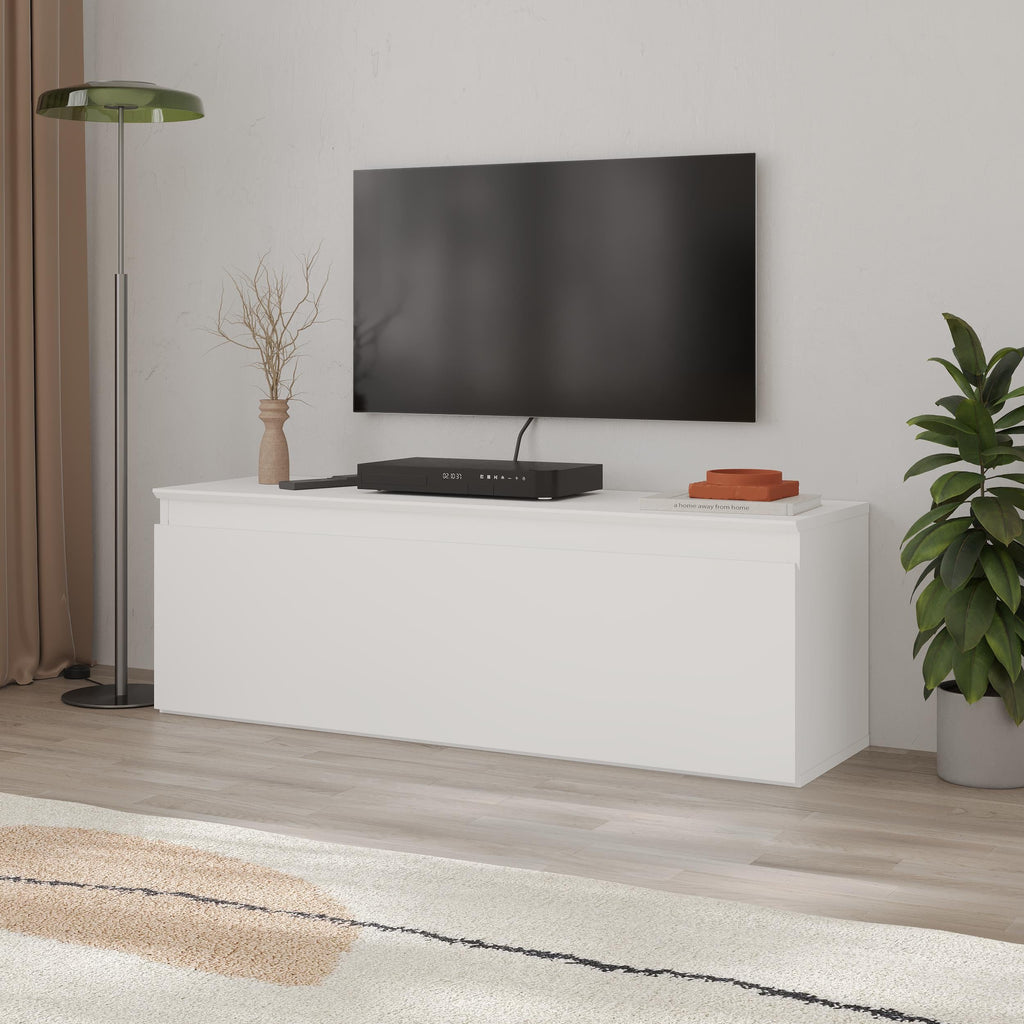 Meuble TV bas moderne Sunset avec rangement