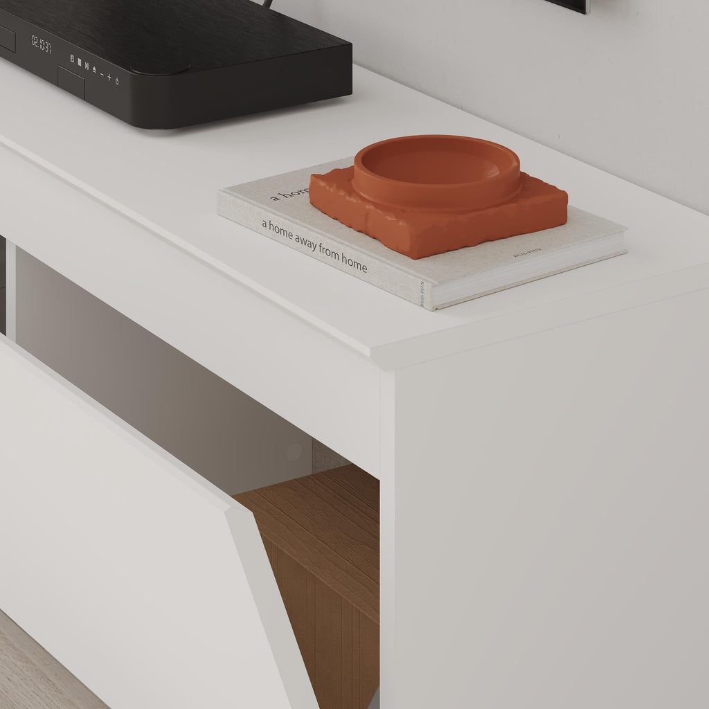 Meuble TV bas moderne Sunset avec rangement